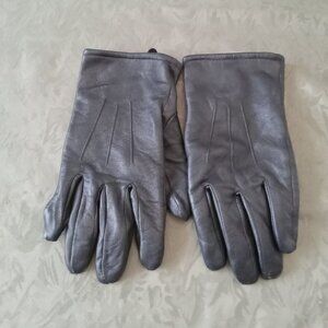 Men's Hot Paws black leather gloves size medium